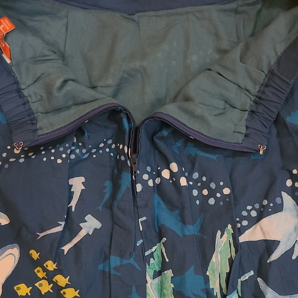 Modcloth Ocean Adventure Blue Midi Skirt-Sz-S - Picture 7 of 10